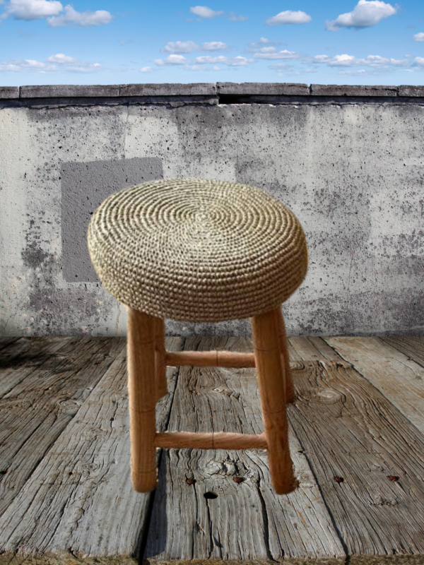Diseño sin título (20) Banquito de fibra natural y madera
